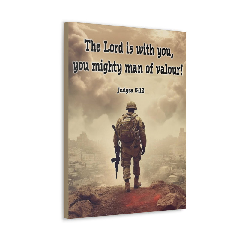 Divine Valor: A Soldier's Journey Judges, H 30 po x l 24 po