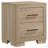 Light Oak 2-Drawer Nightstand