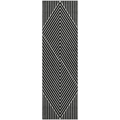 Premium Machine Washable Prisco Black Rug