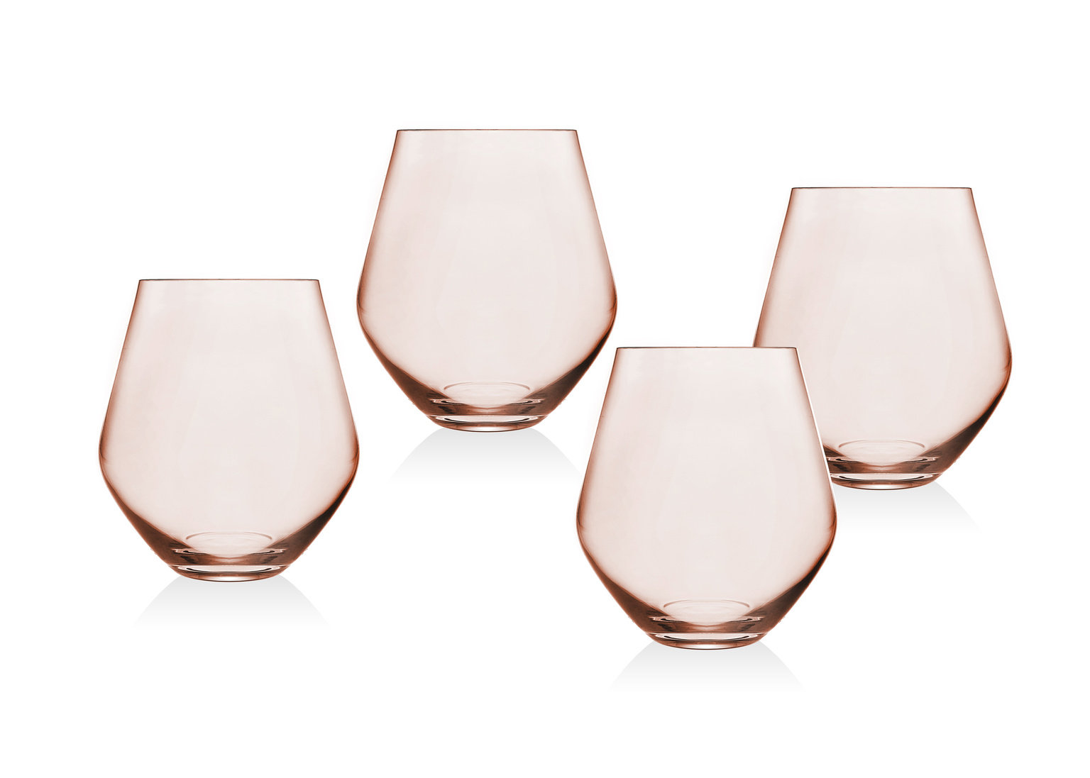 Numbered Stemless Wine Glasses Set of 12