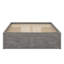 Lit plateforme avec 6 tiroirs de rangement-2130451716
