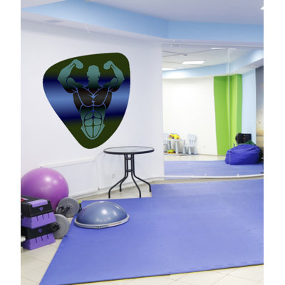Adhésif mural gym affiche en vinyle citation de musculation Motivation Wall Art Workout Fitness Decor autocollant maison citations inspirantes Sport- GD557