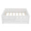 Lit double avec tablettes intégrées, petit escalier, rails de sécurité et lit gigogne de haute qualité, blanc-1303380577-1303380578