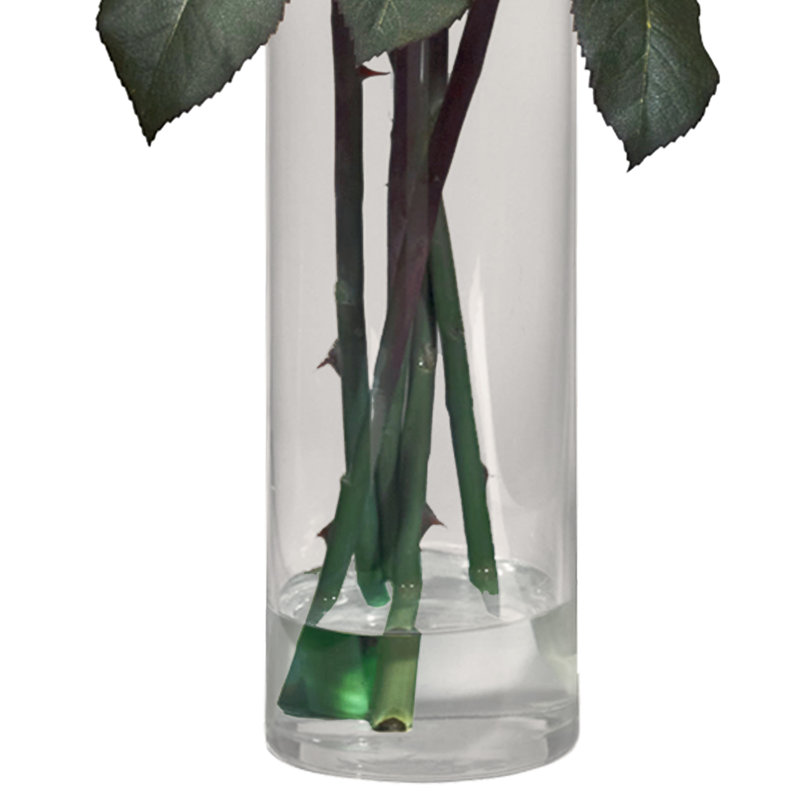 Pièce maîtresse à roses fantaisie en vase, Blanc
