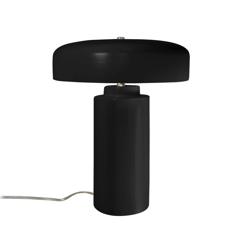 Lampe de table Percy, Carbone noir mat / or champagne