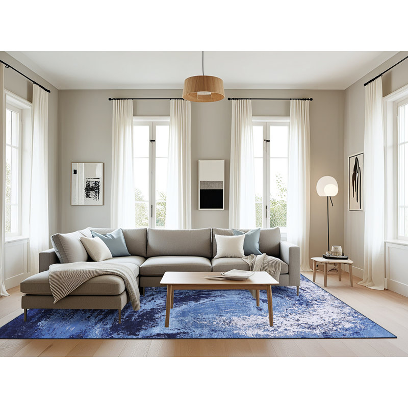 Tapis bleu Brickerville, Rectangle 8 pi x 10 pi