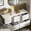 Commode pour chambre à coucher blanche-1809412351