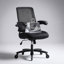 Chaise de bureau ergonomique robuste avec support lombaire et accoudoirs rabattables-1216534032-1217337732