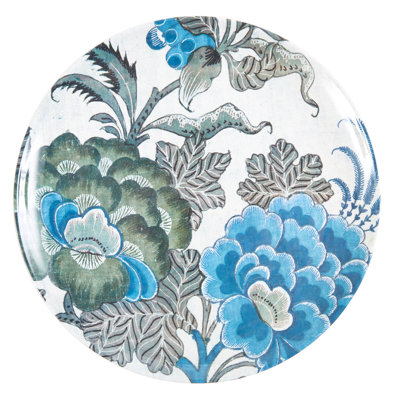 CHINTZ BLUE DINNER PLATES SET/4