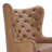 Waverly Upholstered Faux Leather Tufted Swivel Wingback Chair-107165116