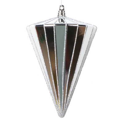 6" Shiny Cone Ornament