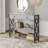 3 Tier Console Table With 2 Drawers and Storage Shelves