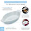 Ensemble de plats à gratin en porcelaine - Mini cocotte ovale, allant au four, blanc-113616091