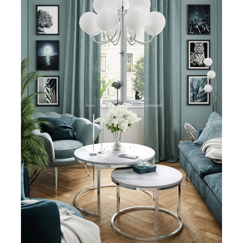 Adym Coffee Table 2In1 CIRI CHROME LEVANTO