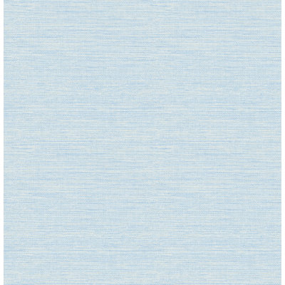 Agave Sky Blue Faux Grasscloth Wallpaper