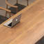 Table de conférence de 78,74 po en bois massif brun de style industriel américain-129892837