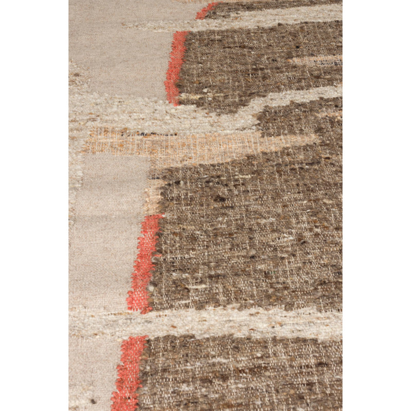 Briton Geometric Area Rug in Beige
