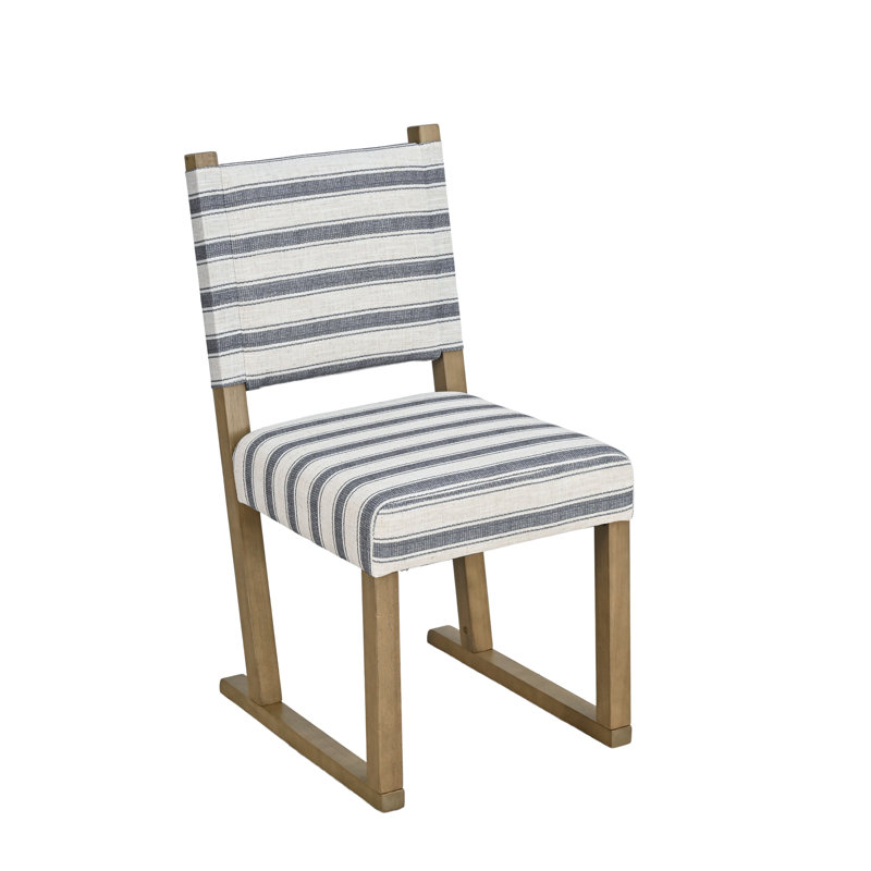 5-Piece Upholstered Dining Set – 4 Striped Chairs + 1 Bench, Table Not Included, 5 Pieces (1 Bench + 4 Chairs)