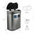 Nine Stars 18.5 Gallon Stainless Steel Motion Sensor Multi-Compartments Trash & Recycling Bin