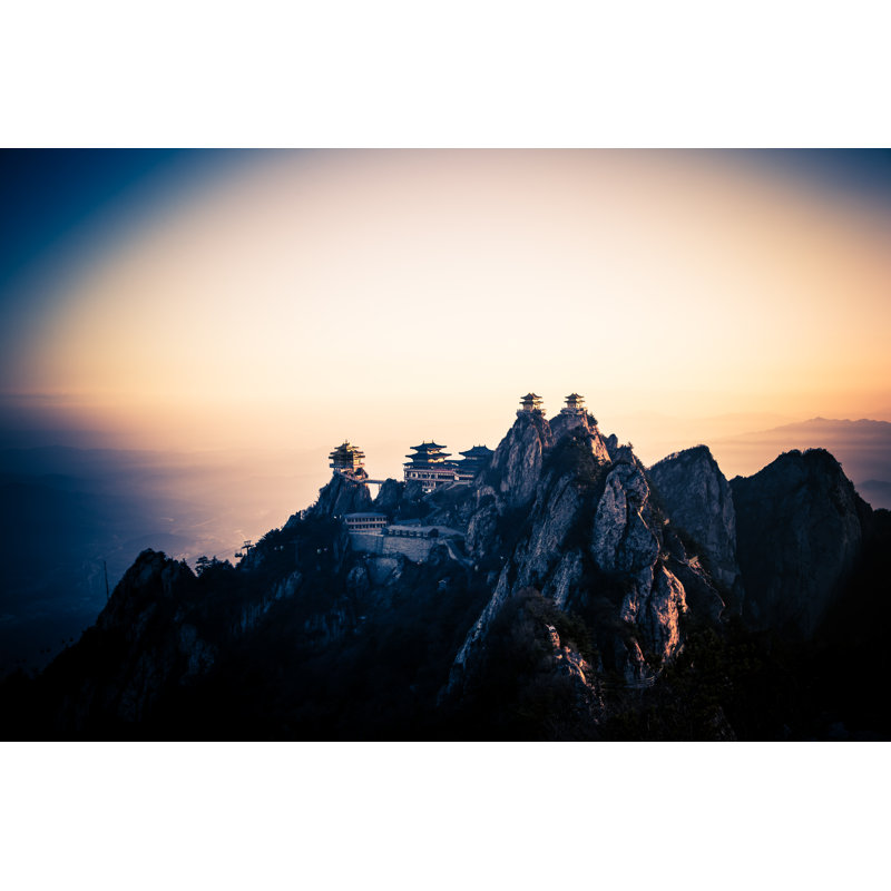 Taoist Laojun Mountain Temples by Somethingway - Wrapped Canvas Print, 81cm H x 122cm W x 3.8cm D