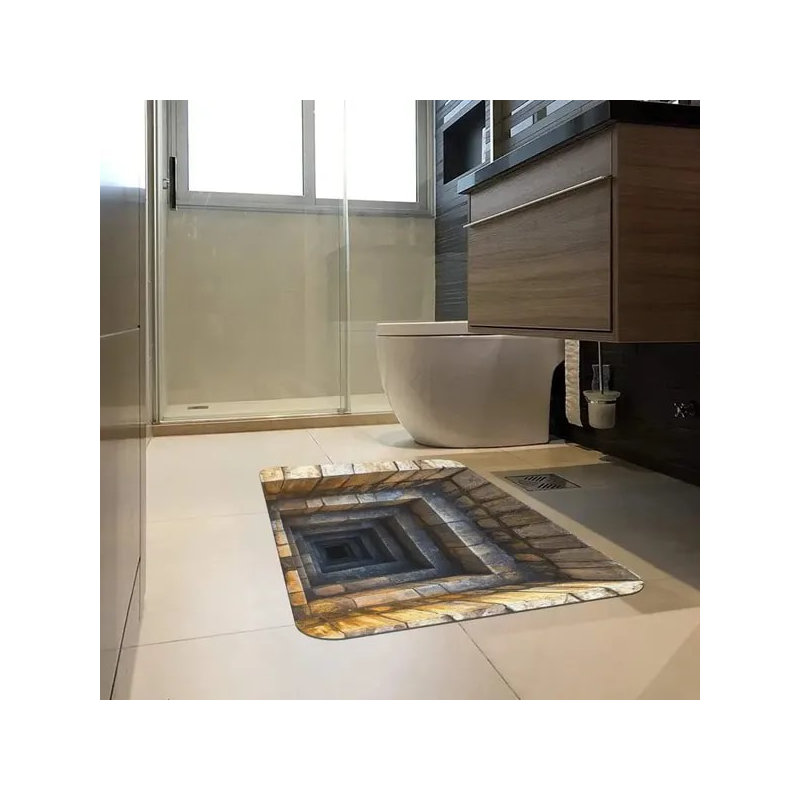 Tapis d'entrée antidérapant 3D