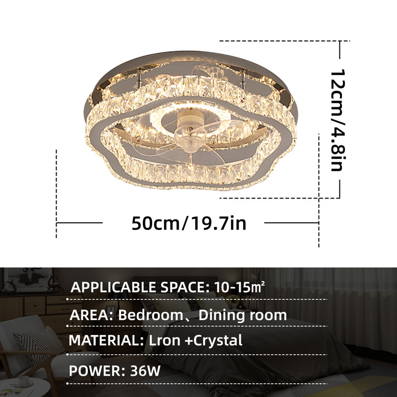 Ventilateur de plafond avec lumières DEL Gonroff