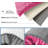 Luxury Chenille Bath Mat, Extra Soft Absorbent Shaggy Non-Slip Bathroom Rug, Hot Pink, 30"X20"-289612809