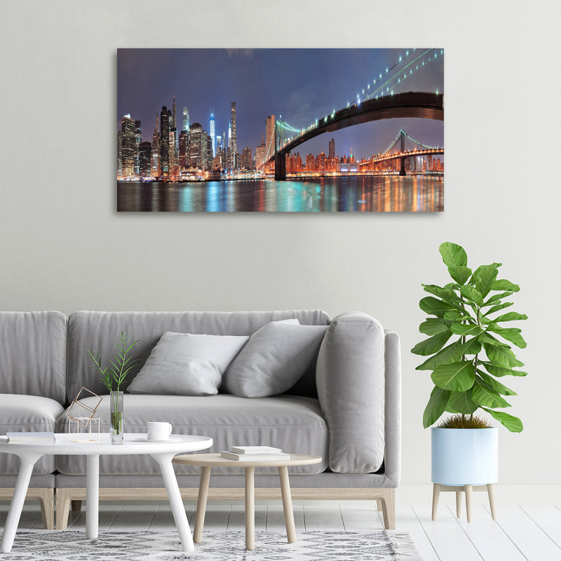 Manhattan New York 1 Piece Wall Art on Canvas