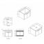 Meuble-lavabo 24 po sans comptoir
