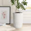 Grand pot à fleurs moderne en oxyde de magnésium H 18 po - fini patiné avec drainage pour une utilisation intérieure / extérieure-1817328553-1817328554