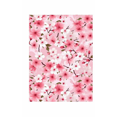 Floral, fleurs de cerisier sakura v, reproduction d'art asiatique sans cadre