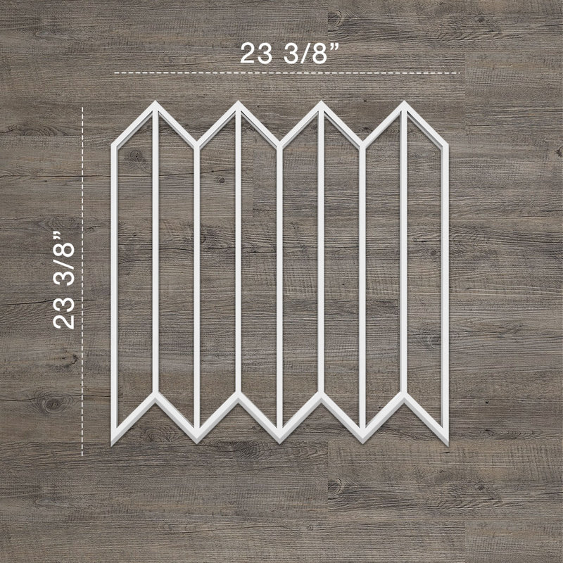 Panneaux muraux décoratifs Conroe, H 23,375 po x l 23,375 po x P 0,375 po