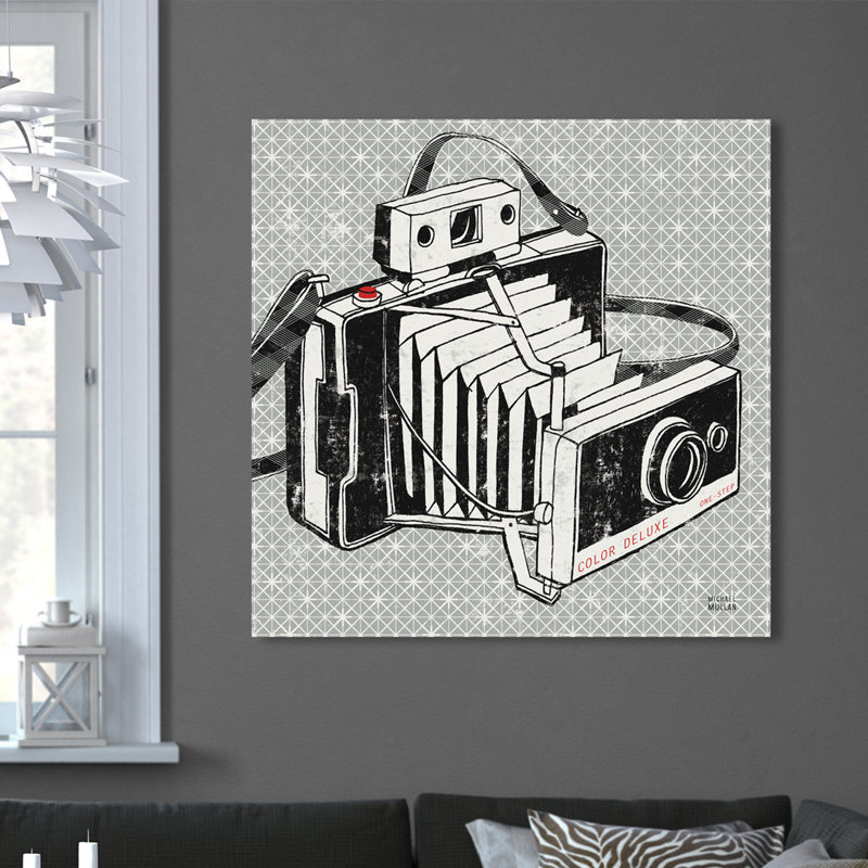 «Vintage Analog Caméra», reproduction d'impression sur toile tendue, H 18 po x l 18 po
