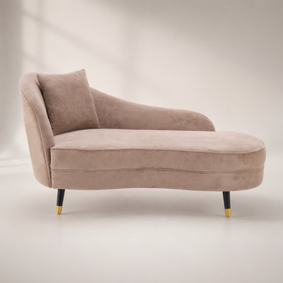 Canapé inclinable recouvert de velours BellaLuxe