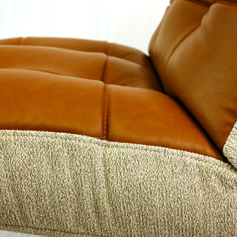 Fauteuil d'appoint pivotant, méridienne rembourrée multifonctionnelle