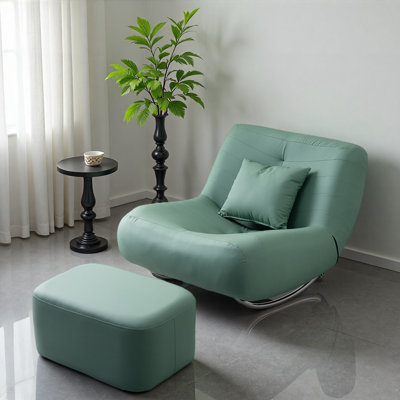 Elegant Mid-Century Modern Single Rocking Chair.