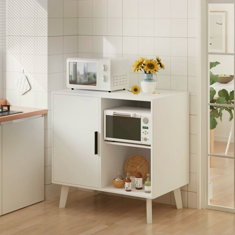 Armoire de rangement Buffet, armoire d'appoint avec pieds en bois massif pour portes décorées, salle à manger, couloir, console, armoire à boissons alcoolisées