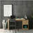 Expandable home office desk, pine-134049288