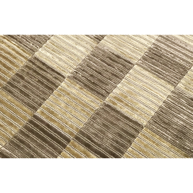 Hand-Knotted High-Quality Camel Area Rug