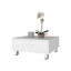 Table basse Athens, un tiroir, quatre pieds, blanc