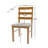 Scandinavian Style Dining Chair With Upholstered Seat-1760560779