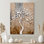 «White Tree of Life On Wood - Tree of Life», impression sur toile spirituelle blanche