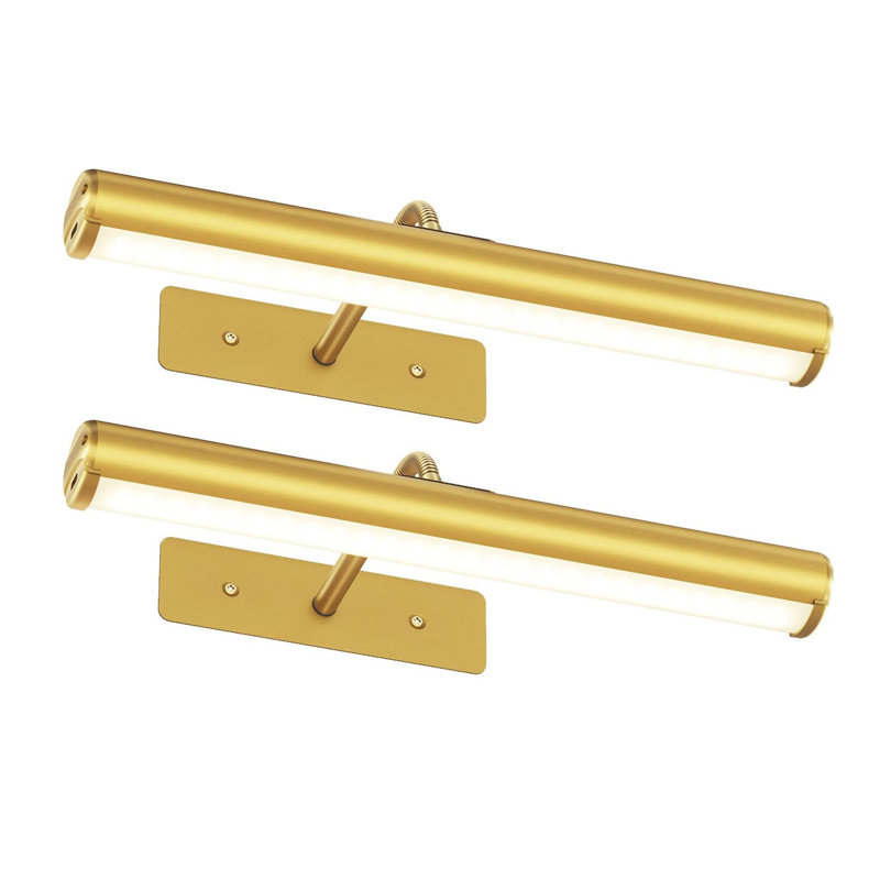 Luminaire d'art à DEL sans fil rechargeable de 13 pouces et 4000 mAh avec télécommande, Gold