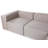 Stylish Corner Sofa, Brown Linen Upholstery, 116.9 x 25.9 x 74.8 inches | 100% Hornbeam Frame with 32 DNS Foam for Comfort | Elegant Design with Plastic Legs | Perfect for Living Room & Family Spaces-90667751