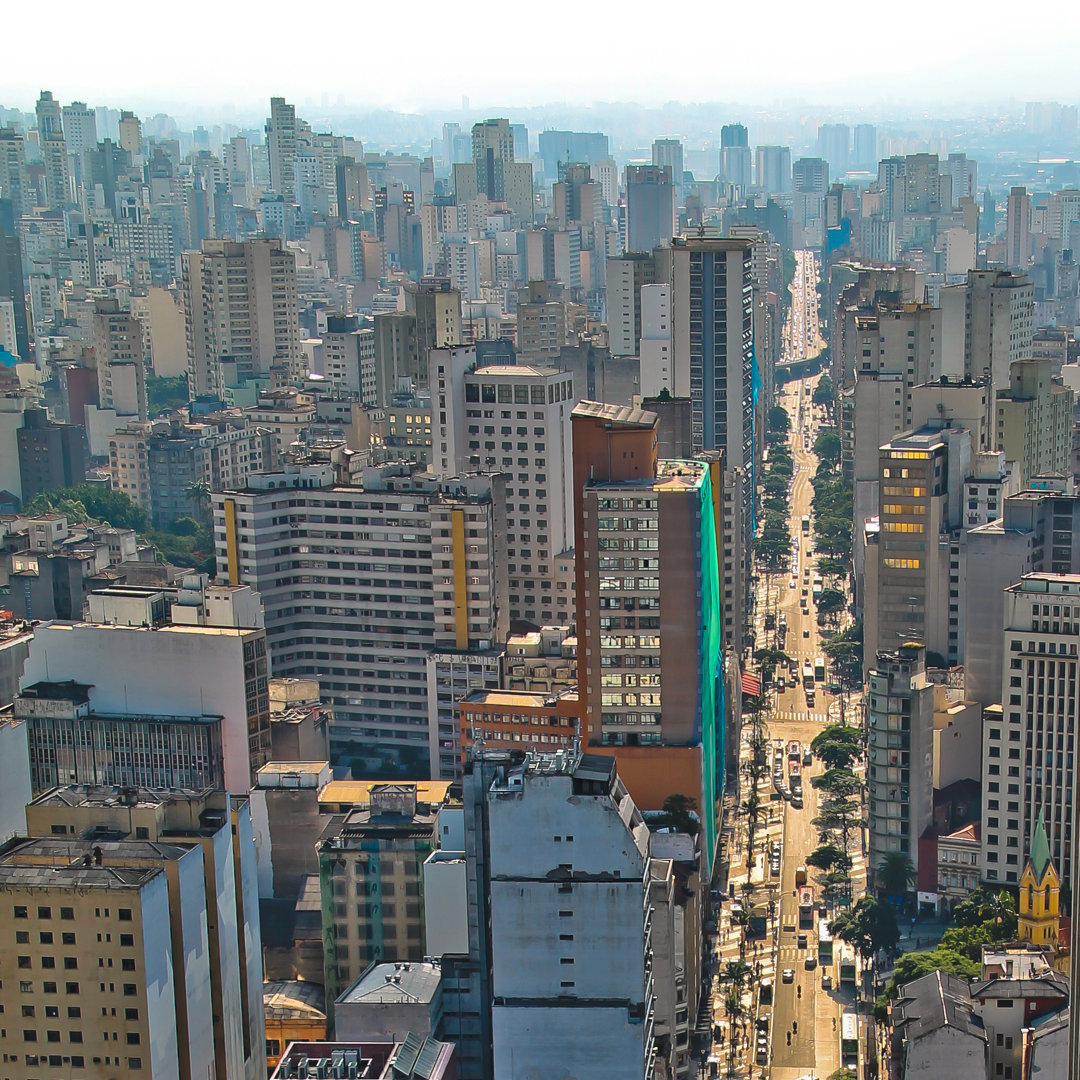 Stadtbild von Sao Paulo - Leinwandbild