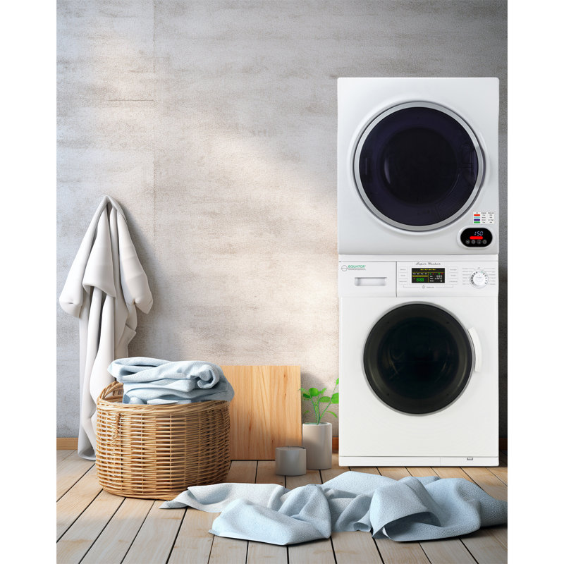 Equator BASIC STACKABLE 13 lbs Washer + Vented Sensor Dryer 3.5cf 110V