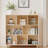 Pine Wood 8-Compartment Storage Cabinet 44"L x 44"H - Modern Fixed Shelf Organizer for Books Toys Home D茅cor - Versatile Wooden Bookcase for Home Office