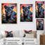 «Colorful Panther Futuristic Wilderness Futurist» sur toile-91382353-91382358
