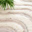 Tapis abstrait en laine fait à la main beige / ivoire Bowning-1866314944