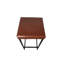 Tabouret de bar à structure noire et assise en cuir beige-1640267862